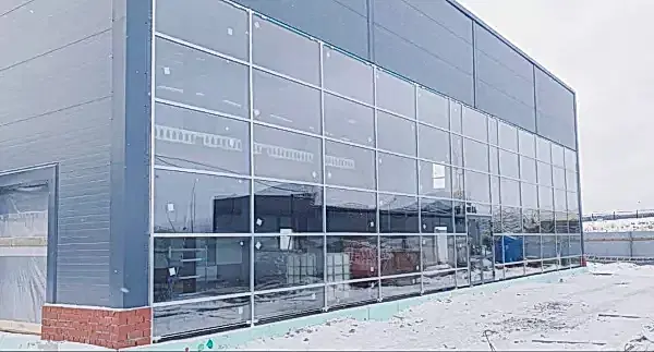 Алюминиевое остекление входной группы г.Екатеринбург, ул.Металлургов, д.71